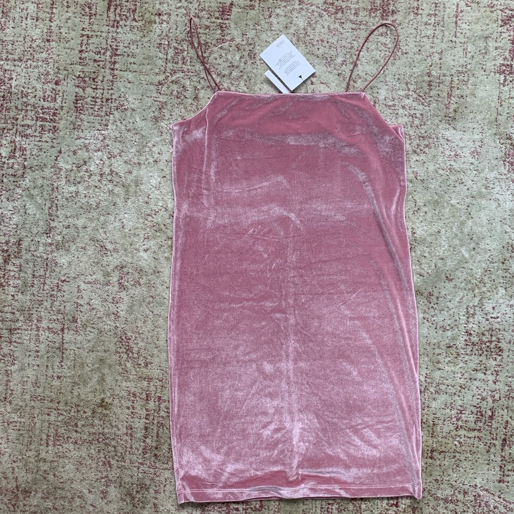 Slip Dress - Asos, Velvety Pink, spaghetti straps, Size 4